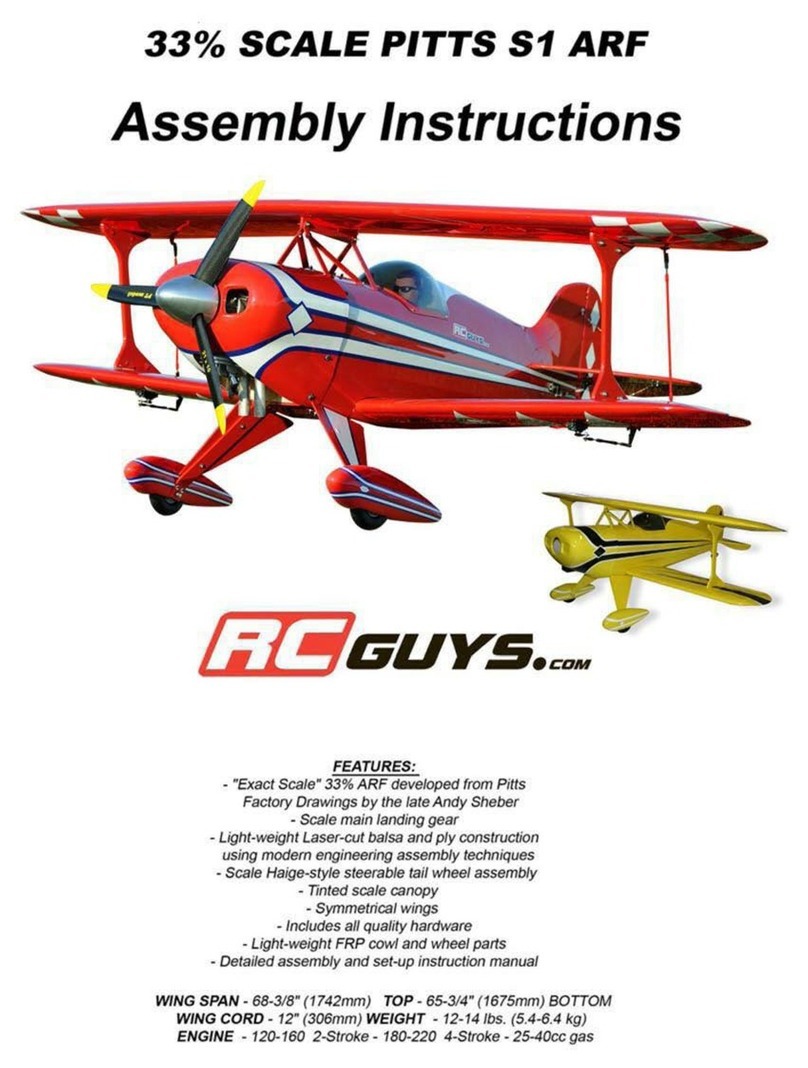 RC Guys Pitts S1 ARF Assembly instructions
