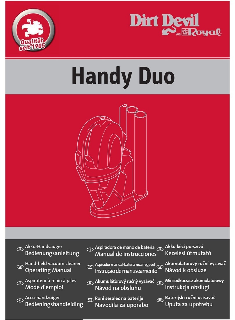 Dirt Devil Handy Duo User manual