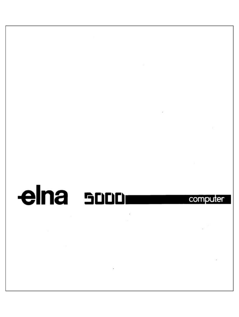 ELNA 5000 computer instruction manual