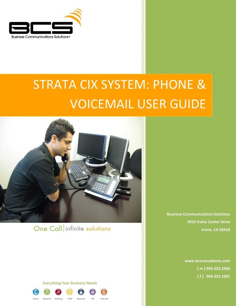 BCS STRATA SIX user guide