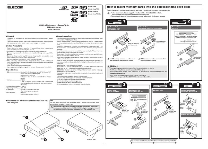 Elecom MR3-A001 series user manual