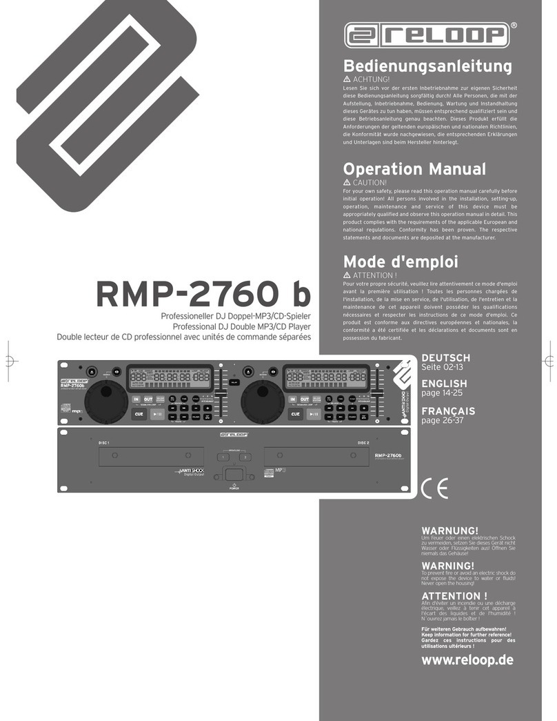 Reloop RMP-2760 b User manual