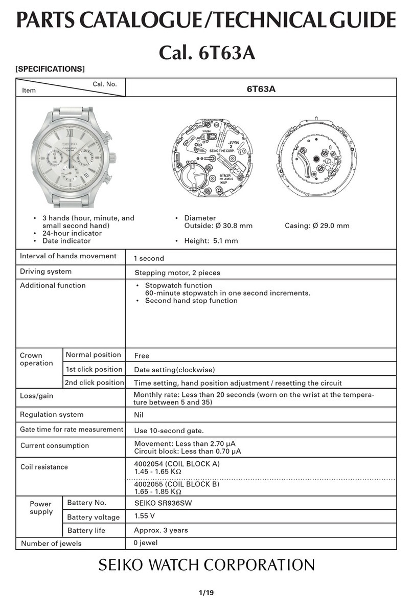 Seiko 6T63A Technical guide