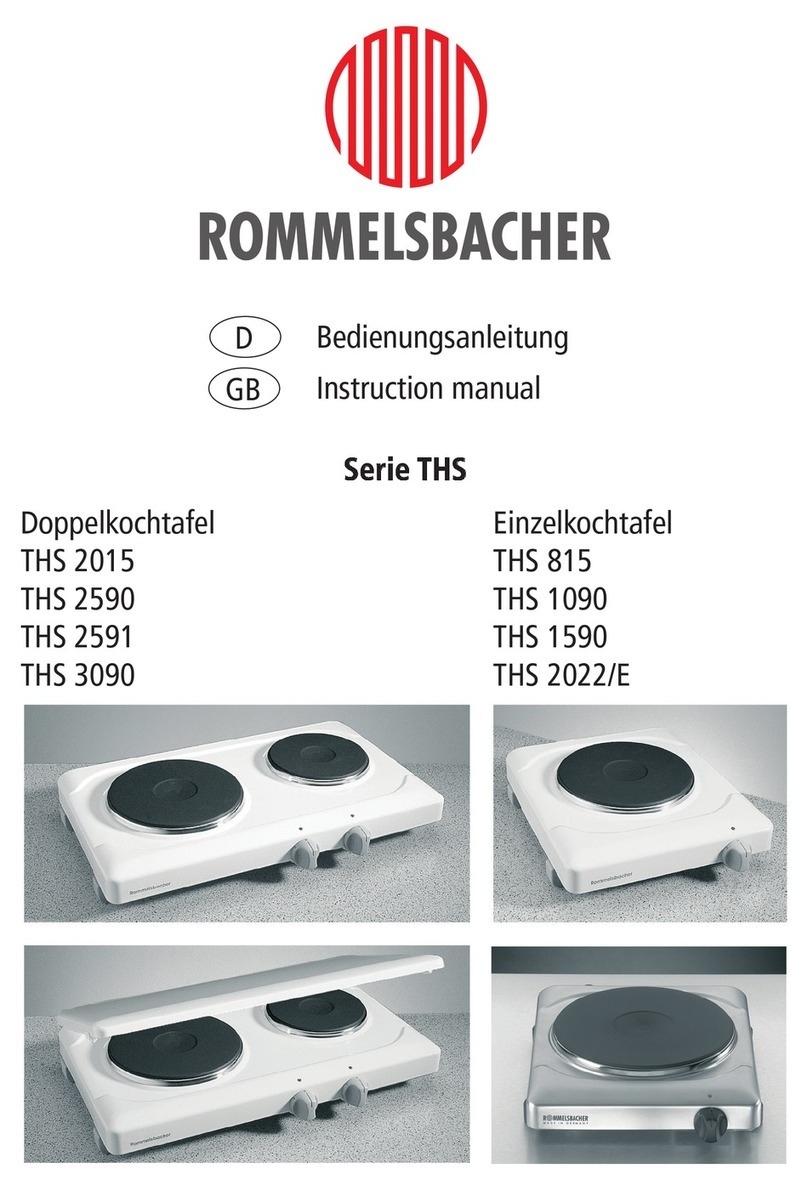 Rommelsbacher THS 2015 instruction manual Rommelsbacher THS 2015 instruction manual