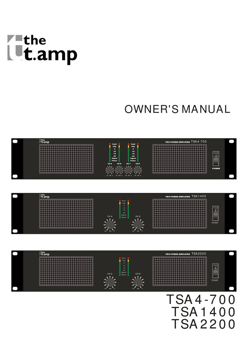 t.amp TSA 4-700 User manual t.amp TSA 4-700 User manual