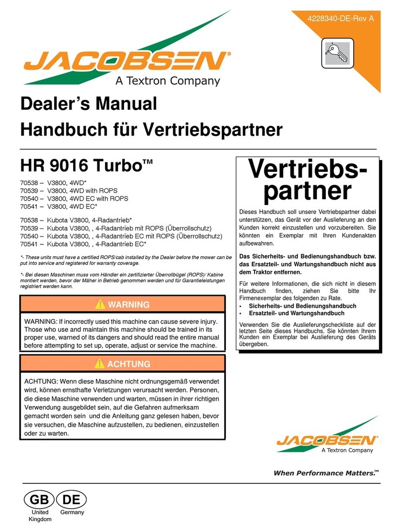 Jacobsen HR 9016 Turbo User manual