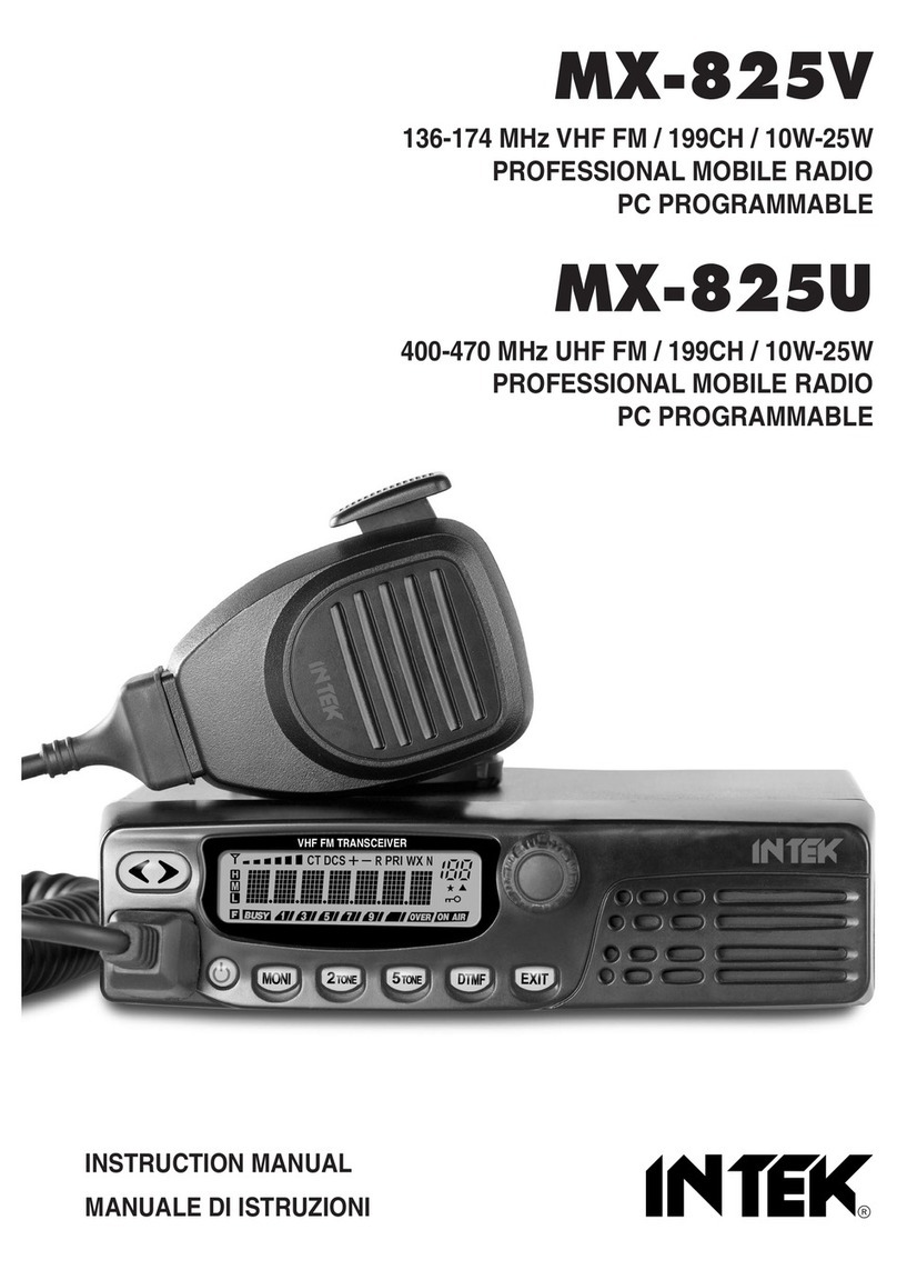 Intek MX-825V instruction manual