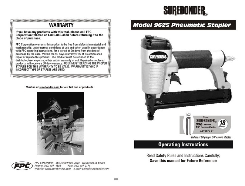 Sidebonder 9625 User manual