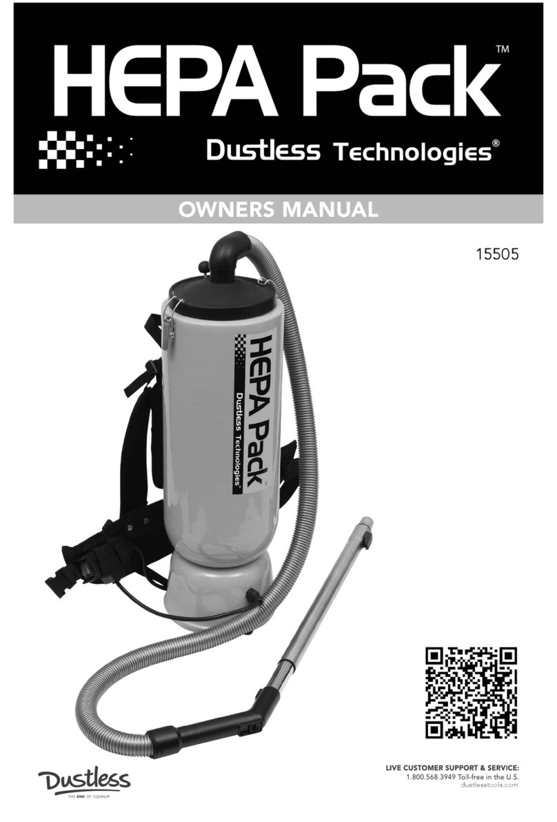 Dustless HEPA Pack 15505 owner's manual