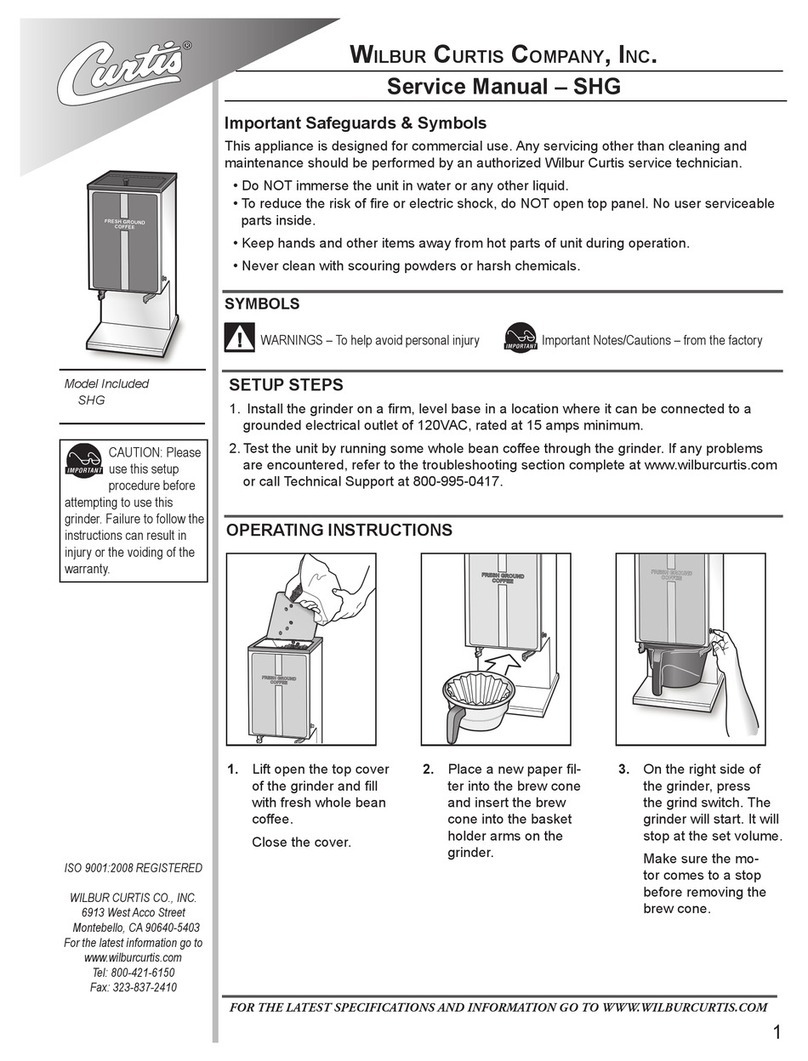 Curtis SHG Service manual