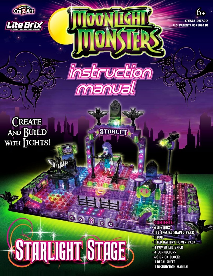 Cra-Z-Art MoonLight Monsters Starlight Stage instruction manual