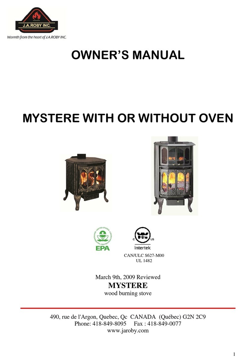 J. A. Roby Mystere owner's manual