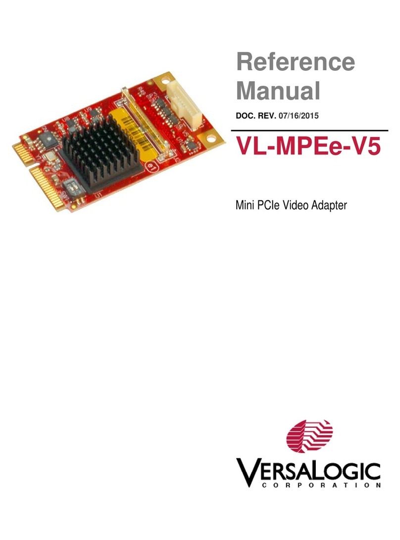 VersaLogic VL-MPEe-V5 Reference manual VersaLogic VL-MPEe-V5 Reference manual