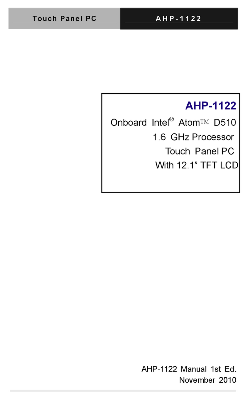 Aaeon AHP-1122 User manual
