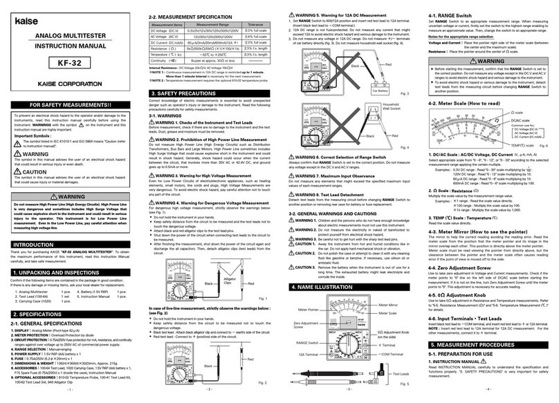 Kalse INSTRUCTION MANUAL instruction manual