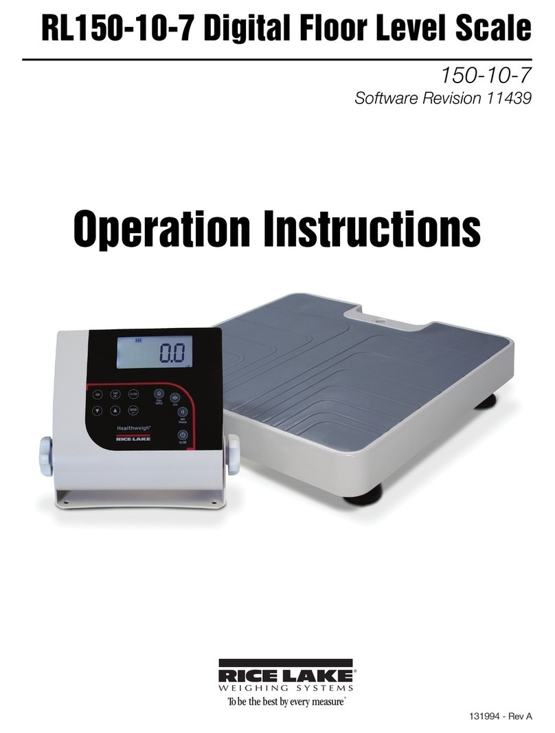 Rice Lake RL150-10-7 User manual Rice Lake RL150-10-7 User manual