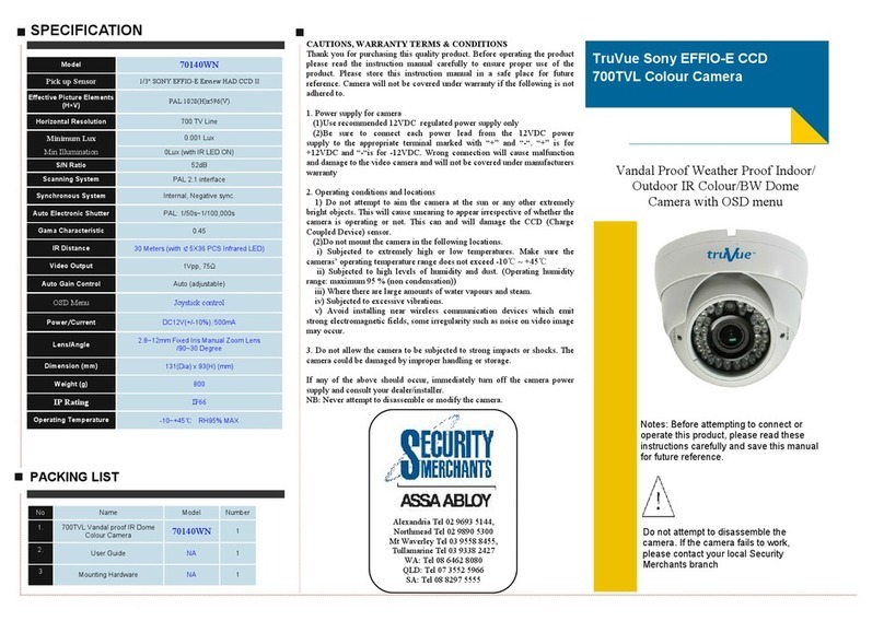 Tru Vue 70140WN instruction manual