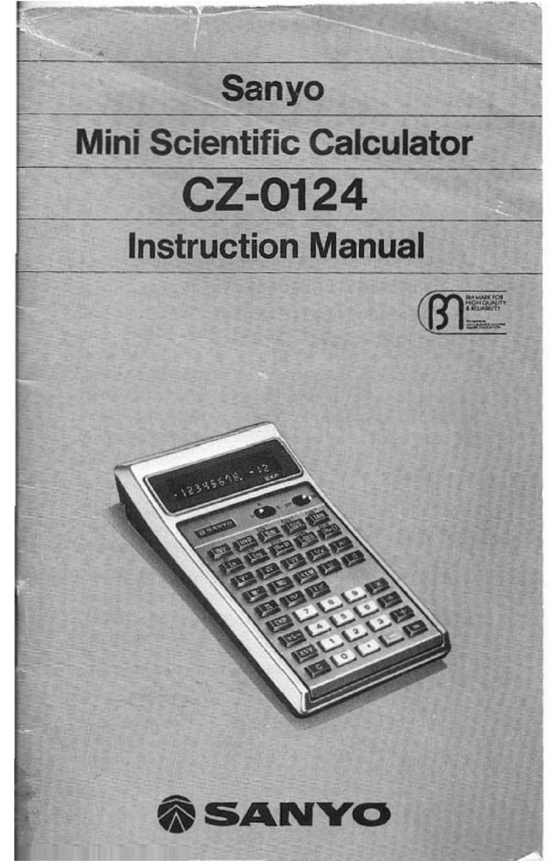 Sanyo CZ-0124 instruction manual