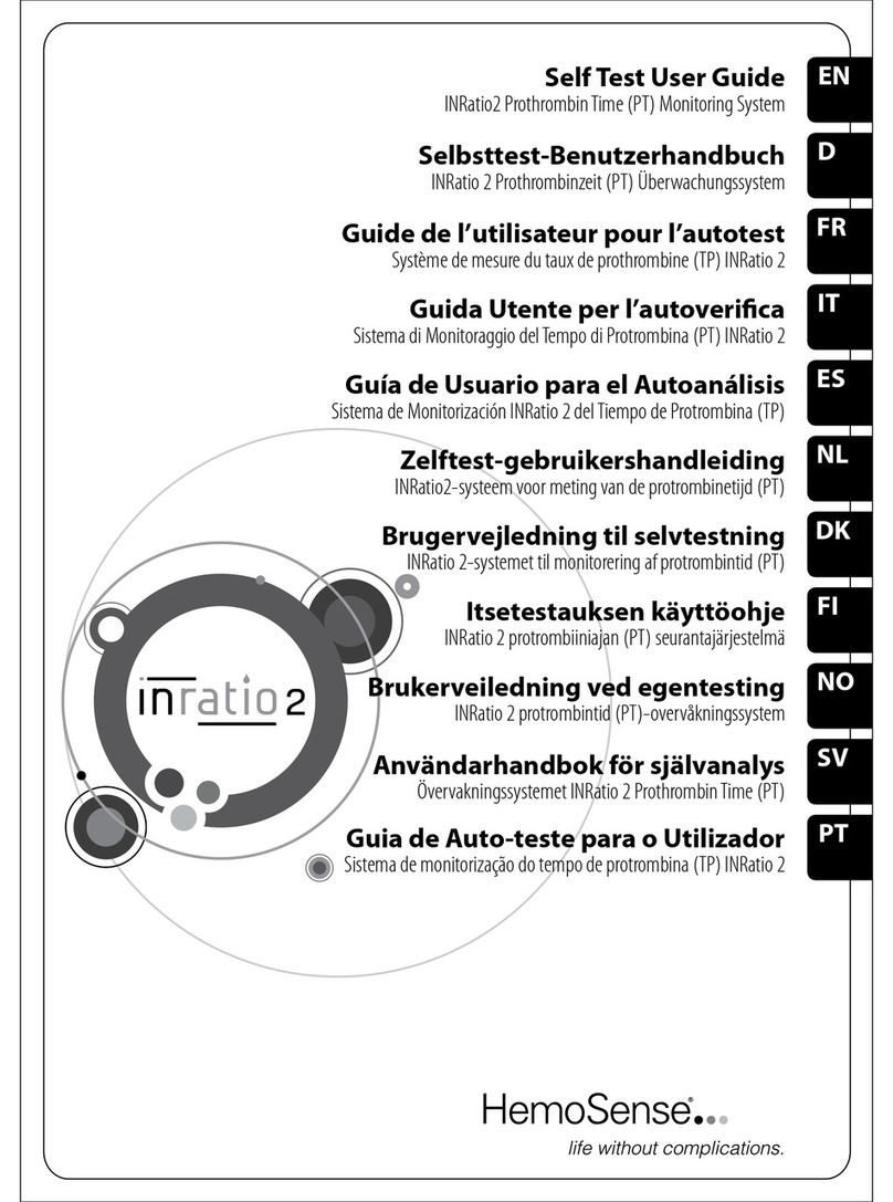 HemoSense INRatio2 user guide HemoSense INRatio2 user guide