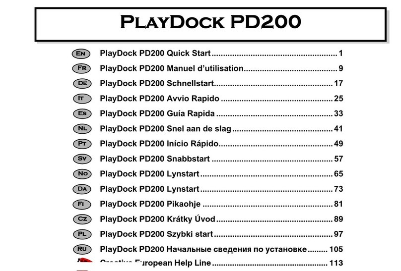 Cambridge Sound Works PlayDock PD200 quick start guide