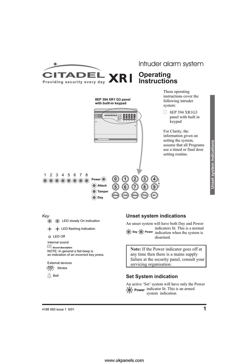 Citadel XR1 G3 operating instructions