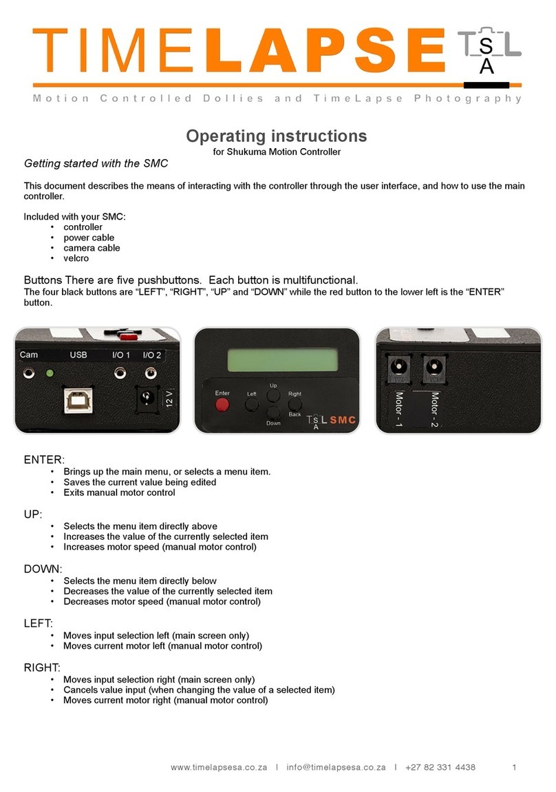 TimeLapse Shukuma operating instructions