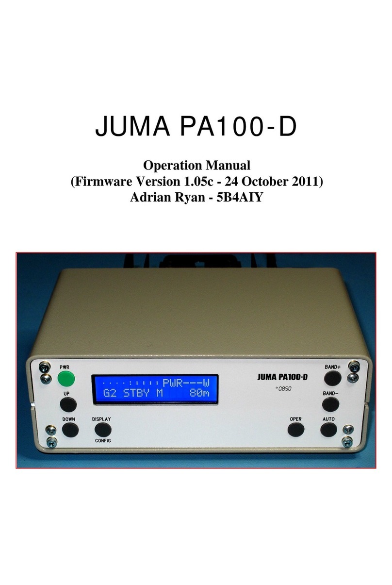 JUMA PA-100D operating manual