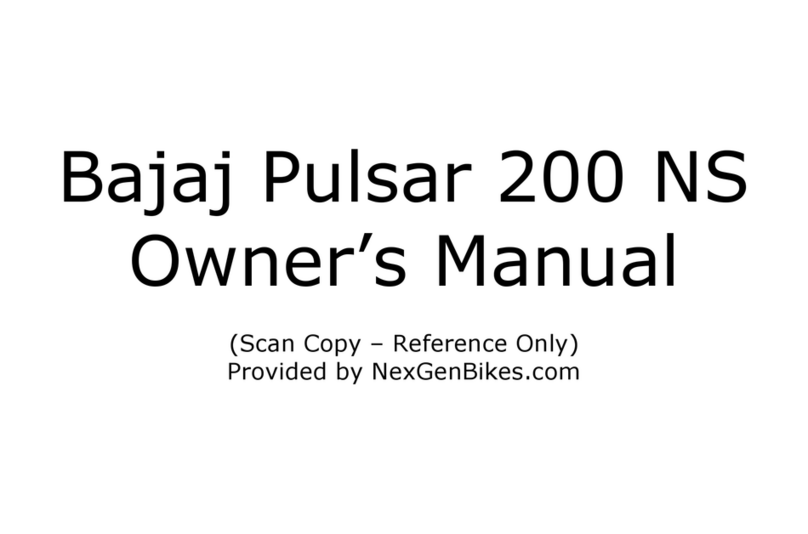 Bajaj Pulsar 200 NS User manual