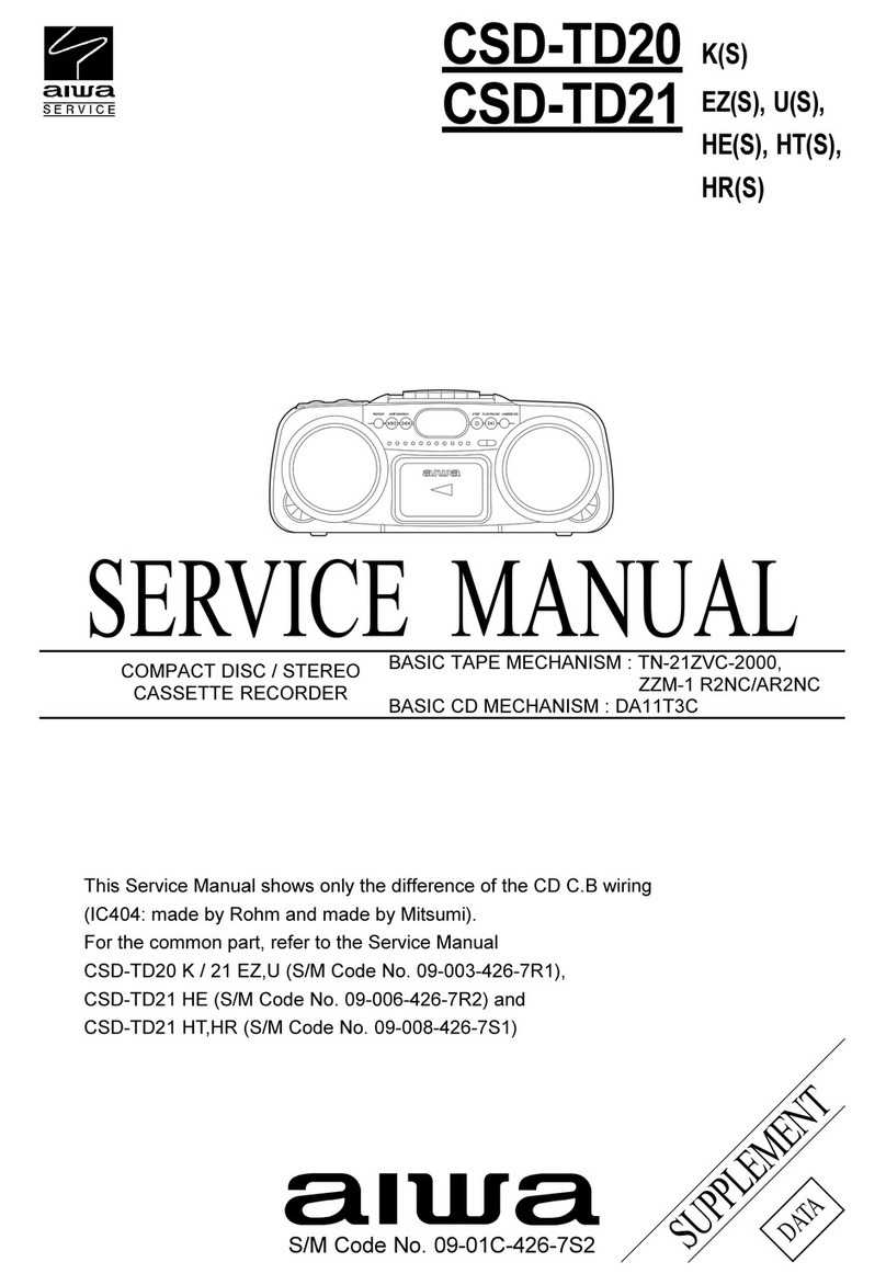 Aiwa CSD-TD20 User manual