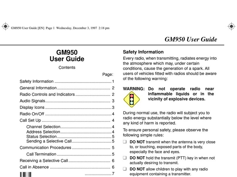 Motorola GM950 User manual