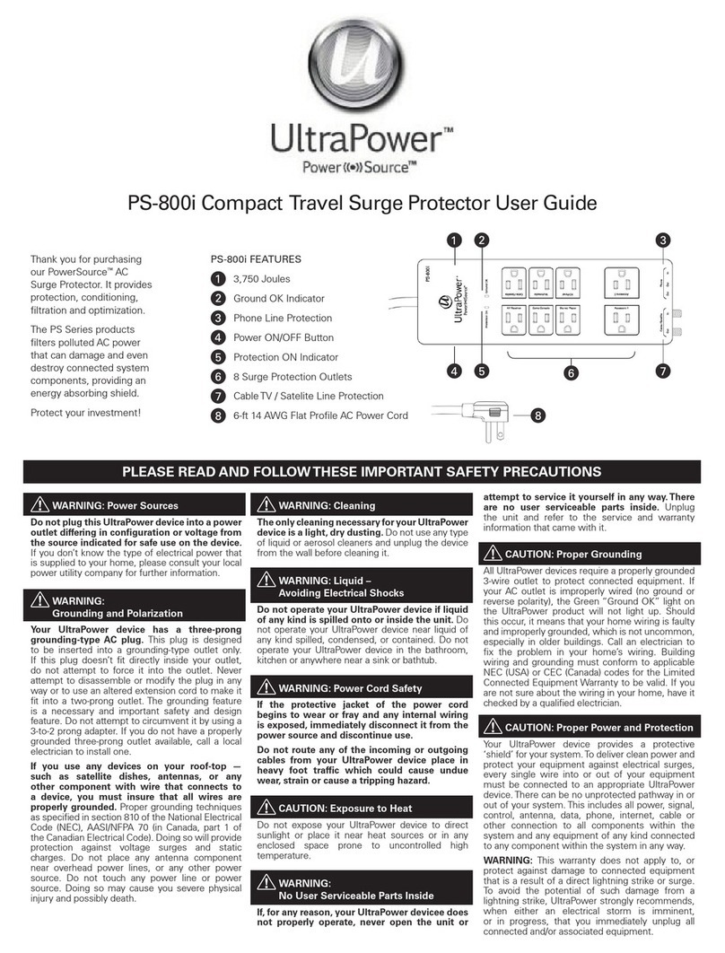 PowerSource UltaPower PS-800i User manual