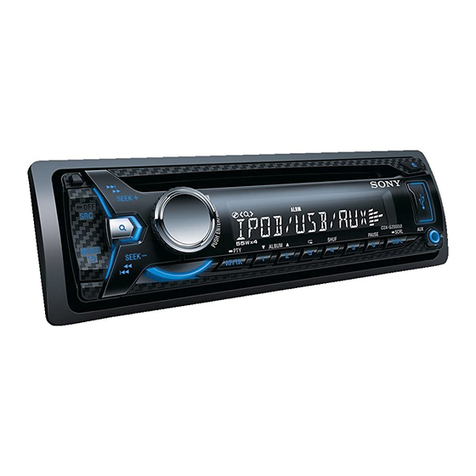 Sony CDX-G1051U operating instructions