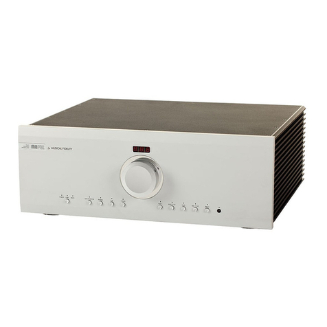 Musical Fidelity M8 PRE user guide