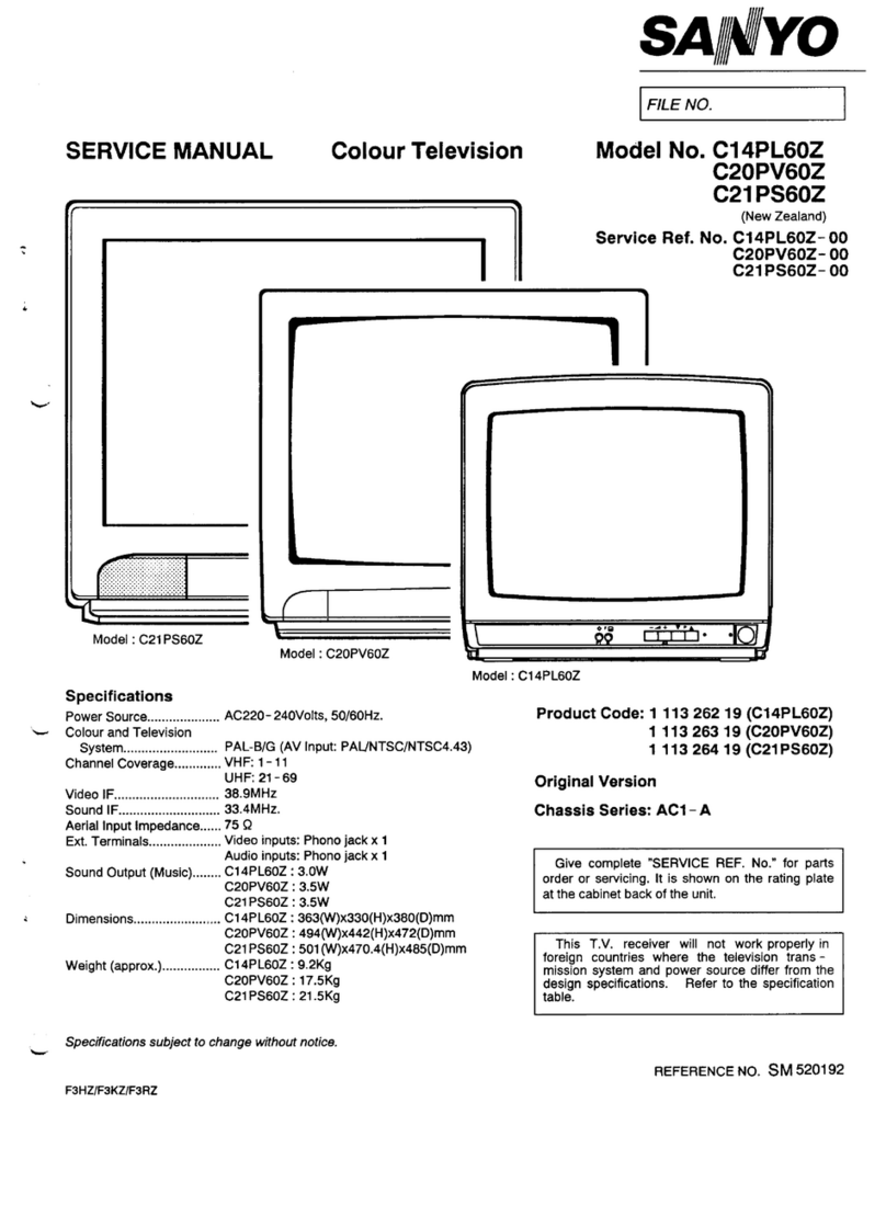 Sanyo Cl 4PL60Z User manual
