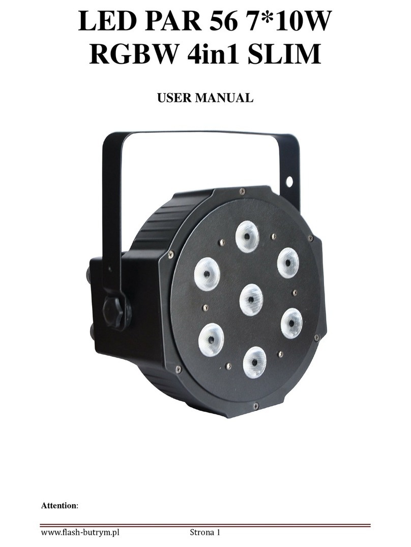 Flash butrym LED PAR 56 User manual