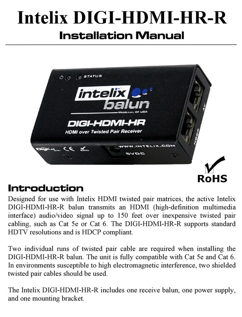 Intelix DIGI-HDMI-HR-R User manual