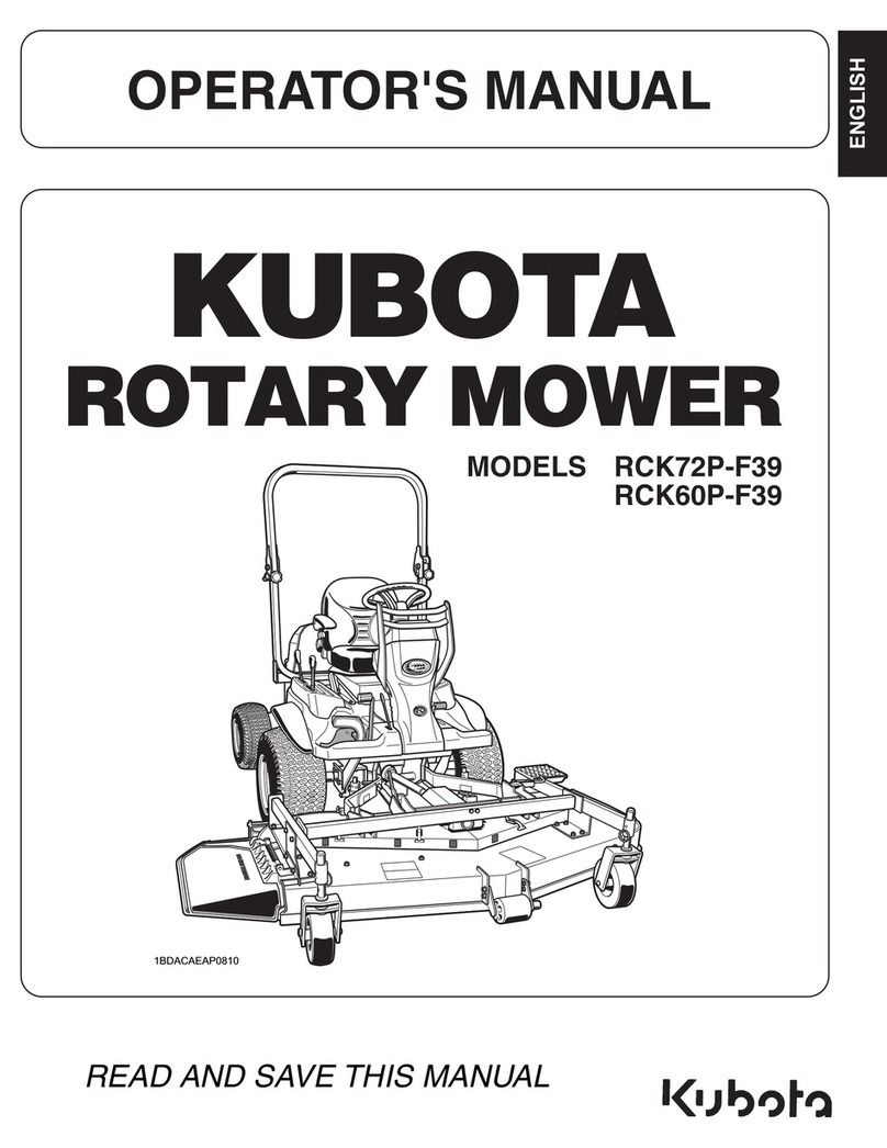 Kubota RCK72P-F39 Operator's manual