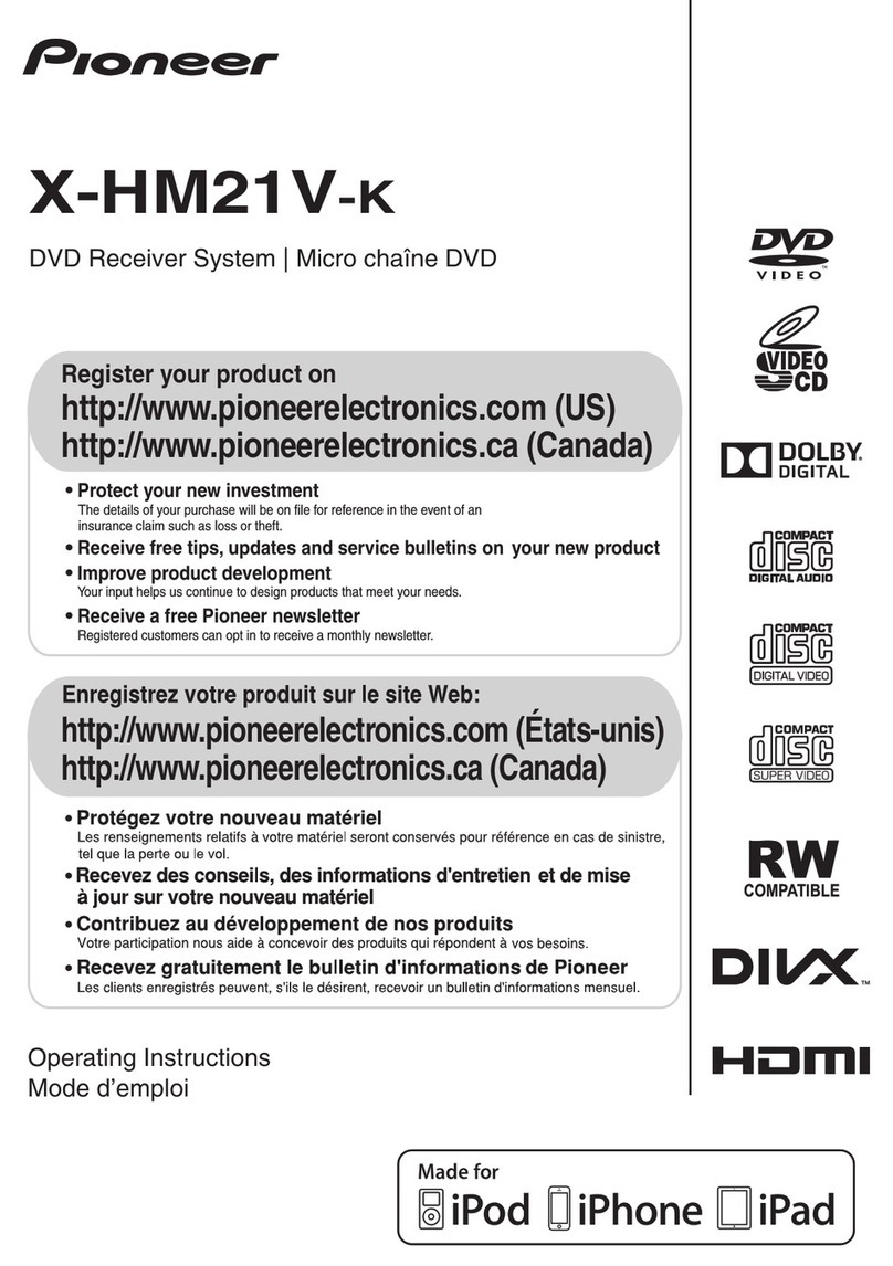 Pioneer X-HM21 V-K User manual