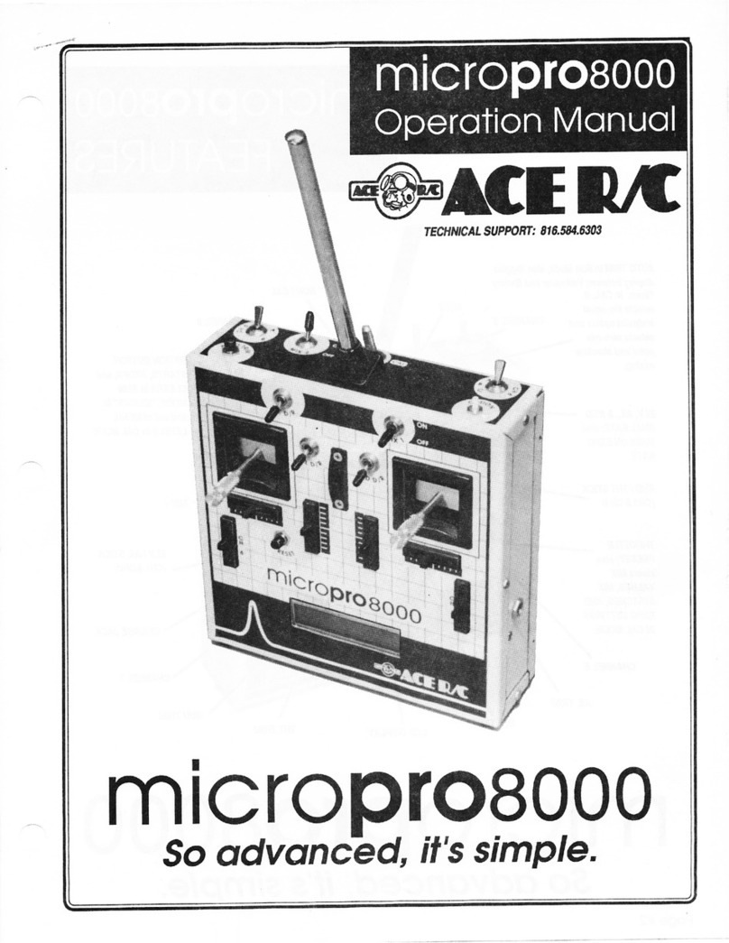 ACE RC micropro8000 Operation manual