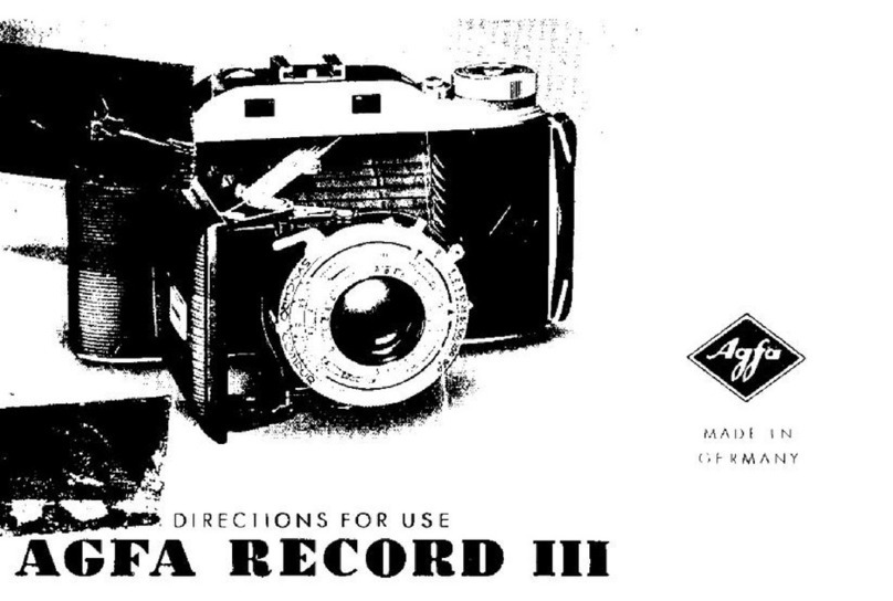 AGFA Record III Directions for use