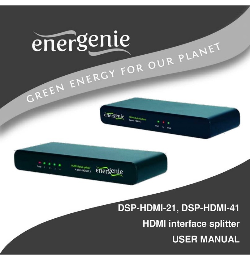 Energenie DSP-HDMI-21 user manual