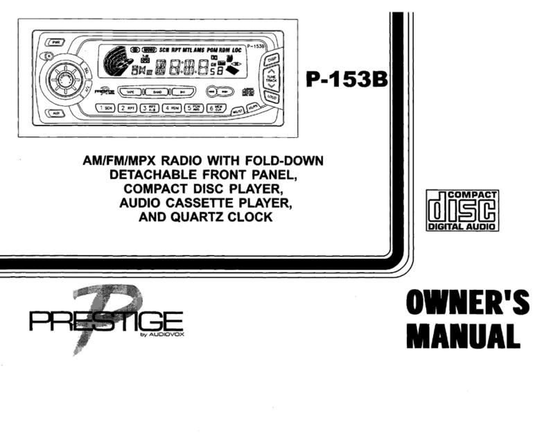 Prestige P-153B owner's manual