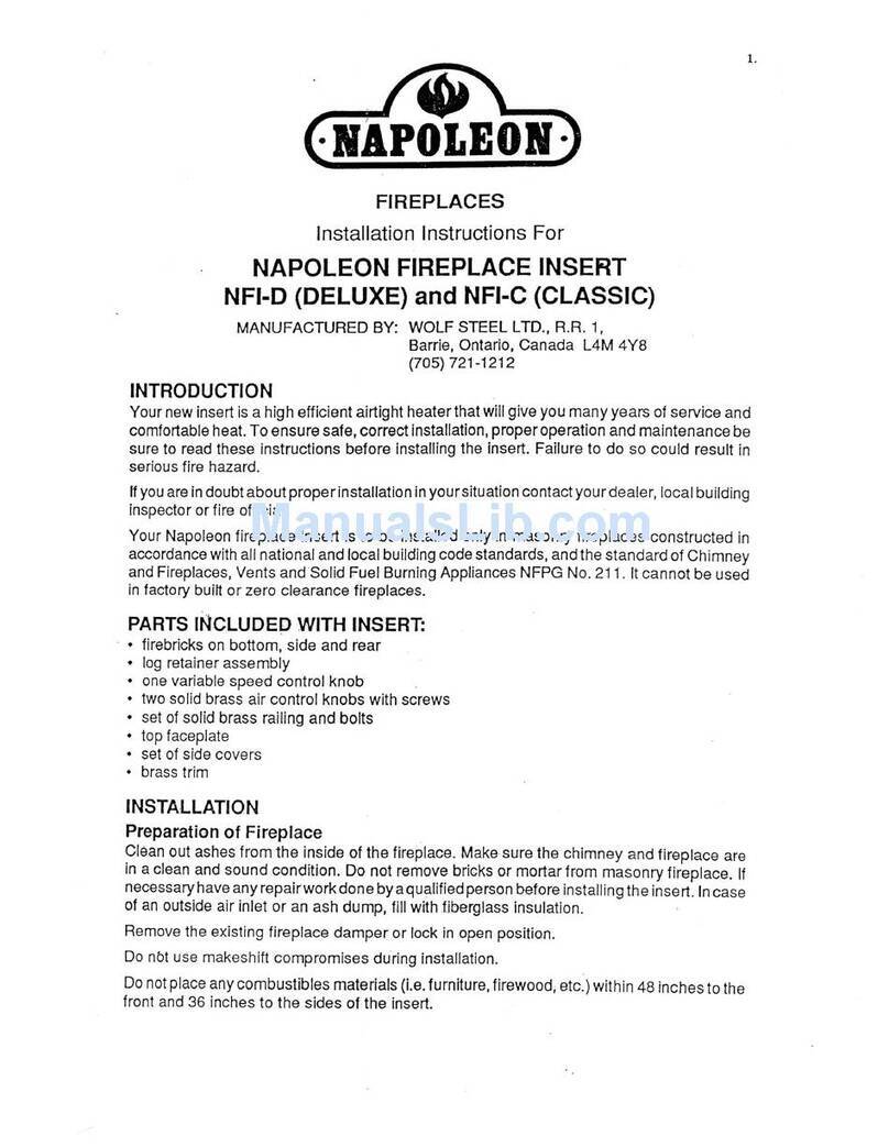 Napoleon NFI-D Deluxe User manual