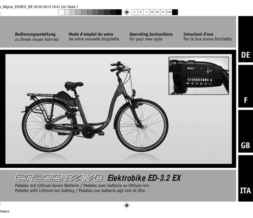 Crosswave Elektrobike ED-3.2 EX operating instructions