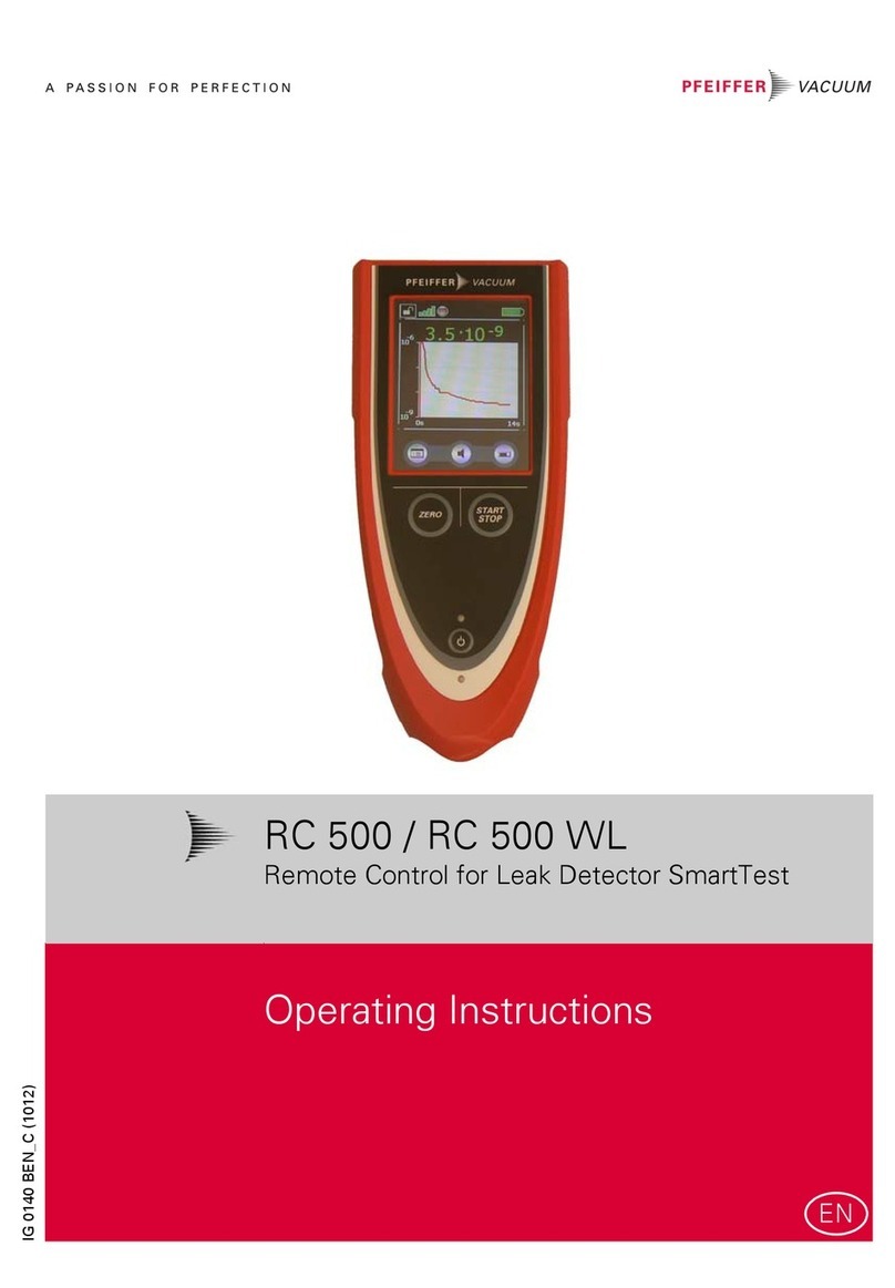 Pfeiffer RC 500 operating instructions