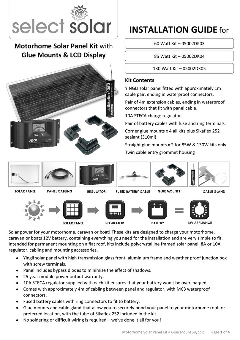 select solar 05002DK03 installation guide