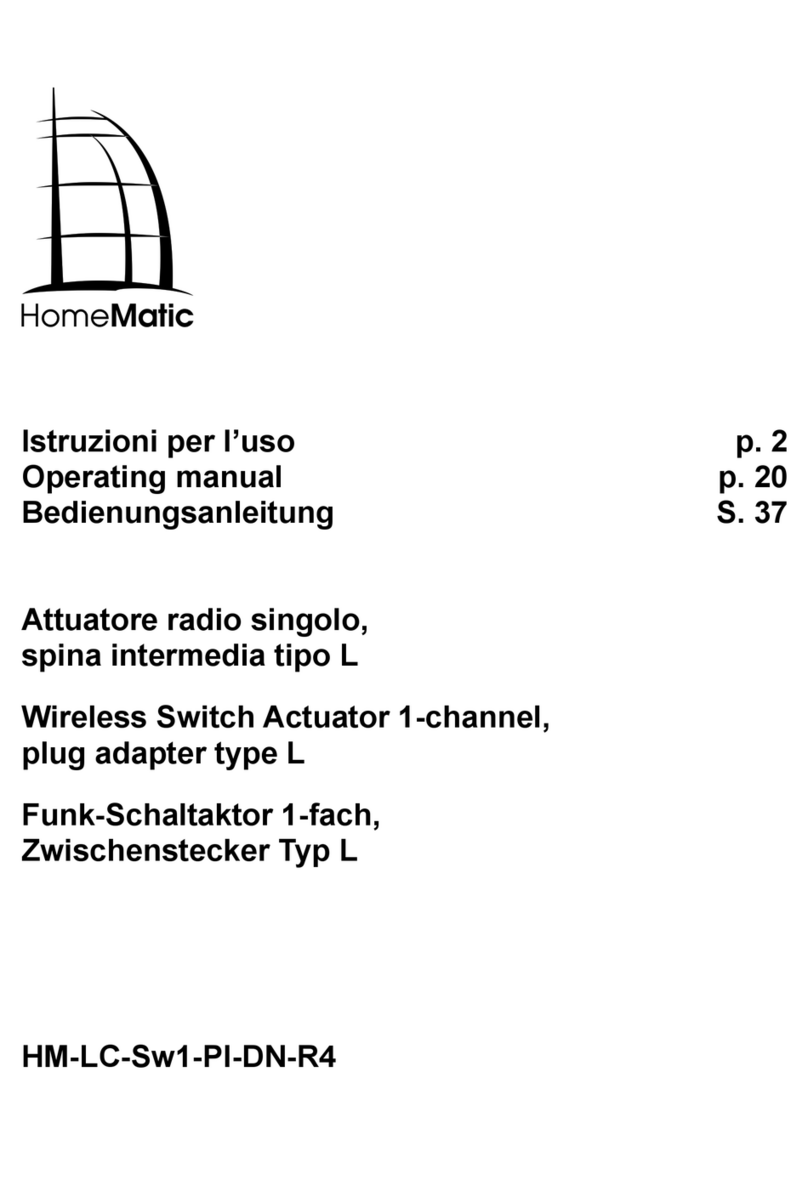 HomeMatic HM-LC-Sw1-Pl-DN-R4 User manual