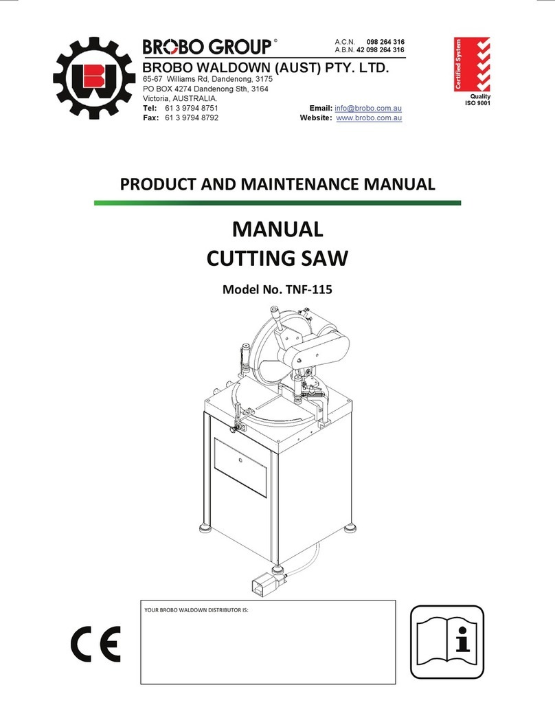 Brobo TNF-115 Product and maintenance manual