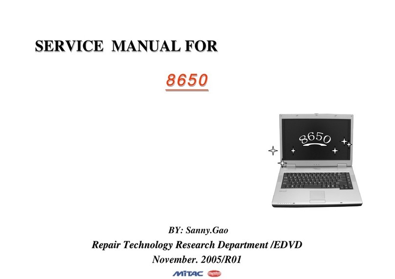 MiTAC 8650 Service manual