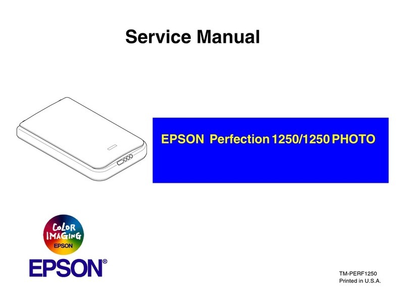 Epson 1250 - Perfection Photo Flatbed Scanner User manual